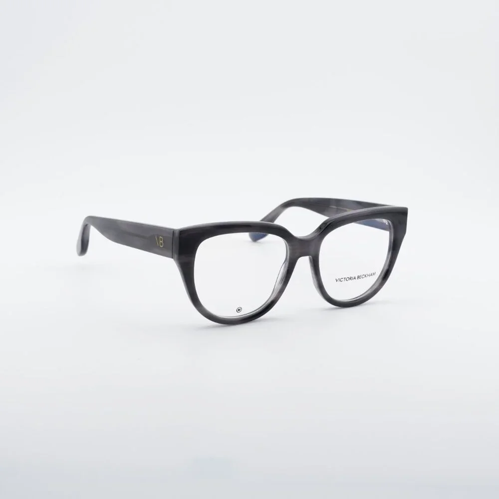 Victoria Beckham VB2674 036 Eyeglasses Striped Grey 53mm Cat Eye Frame